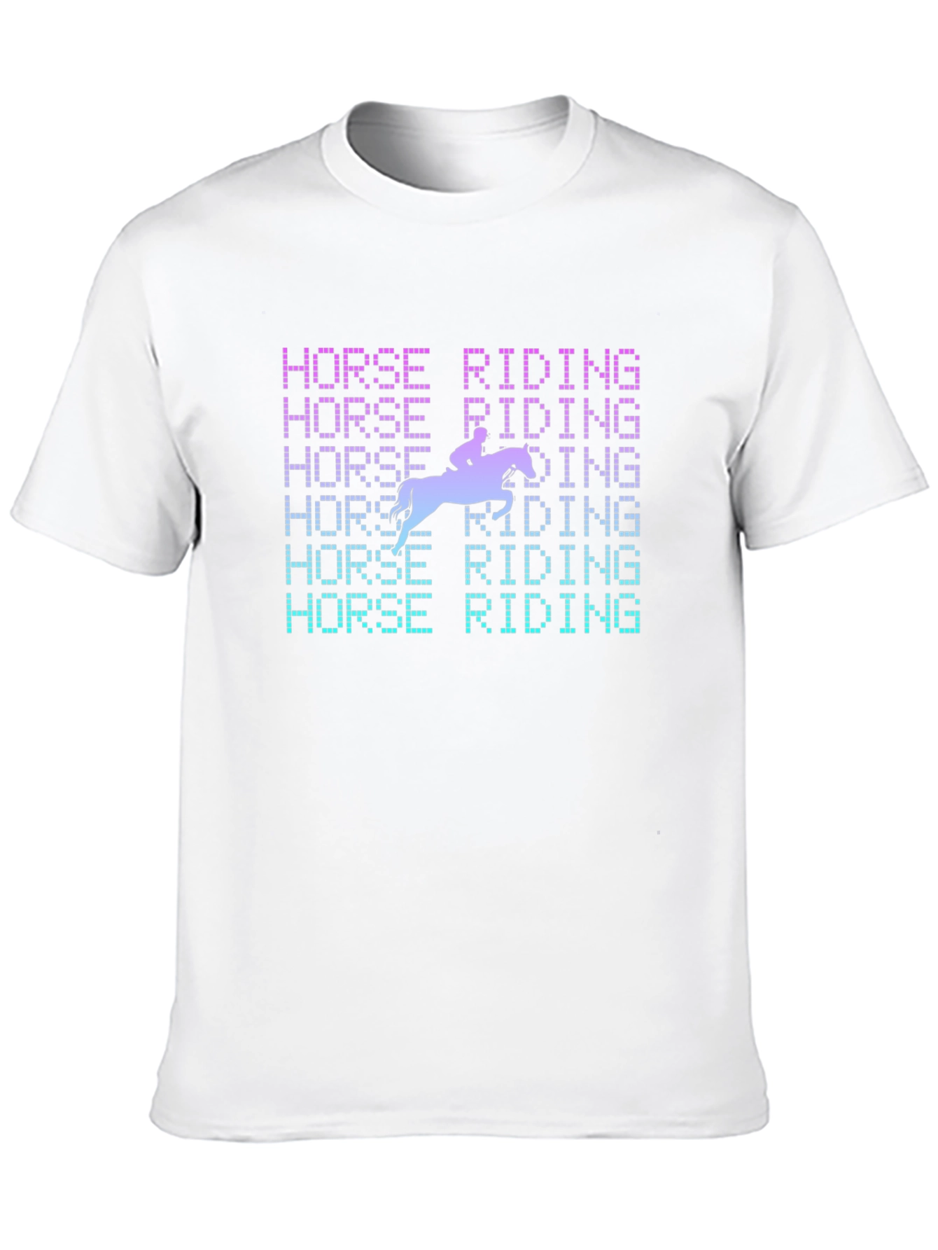 Horse Riding Graphic Tee - Equestrian Style Shirt