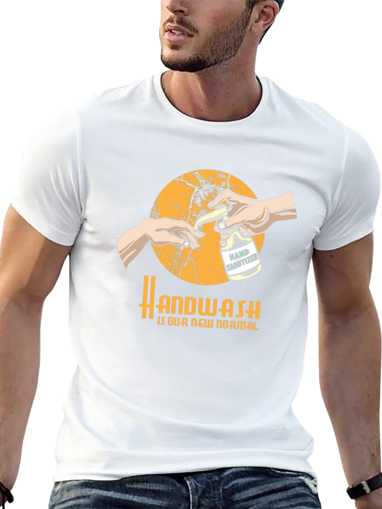 Handwash is Our New Normal Black T-Shirt