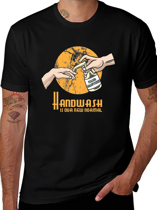 Handwash is Our New Normal Black T-Shirt