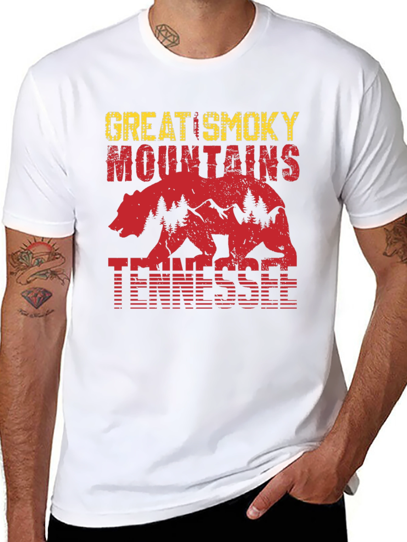 Great Smoky Mountains Tennessee Bear T-Shirt