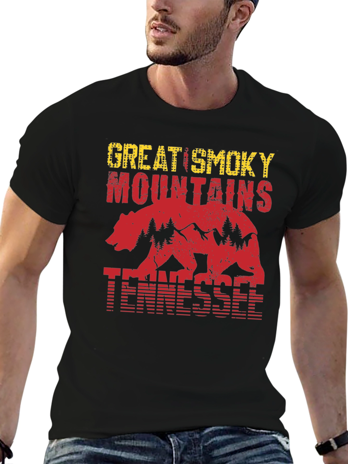 Great Smoky Mountains Tennessee Bear T-Shirt