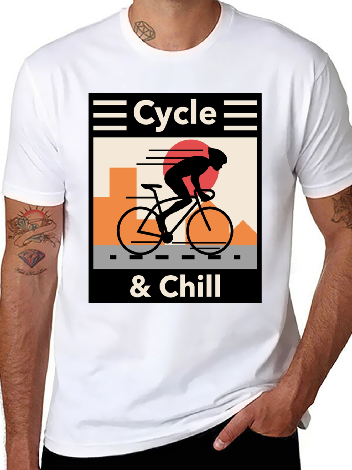 Cycle & Chill T-Shirt - Bike Lover Tee