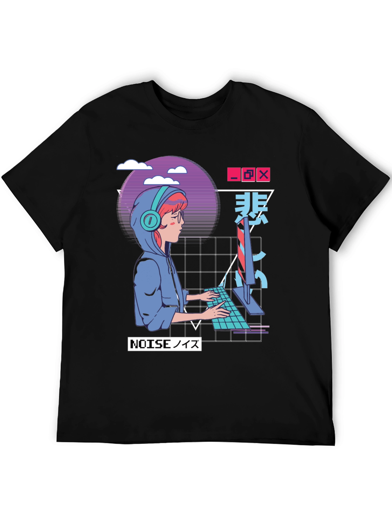 Gamer Girl Aesthetic Black T-Shirt