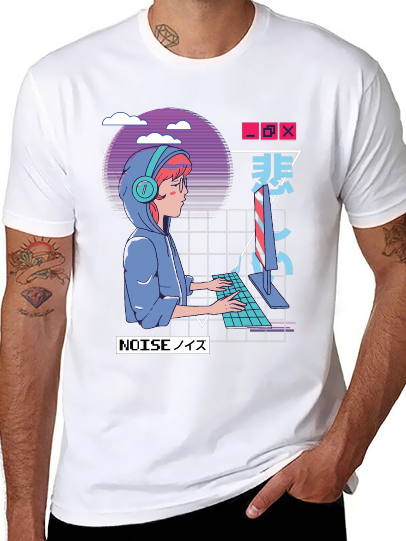 Gamer Girl Aesthetic Black T-Shirt