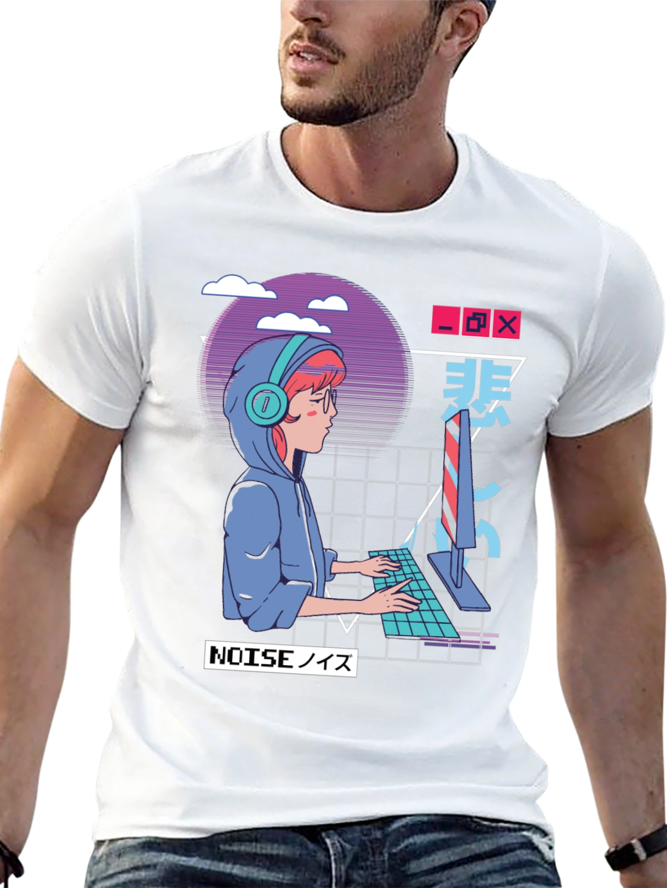 Gamer Girl Aesthetic Black T-Shirt
