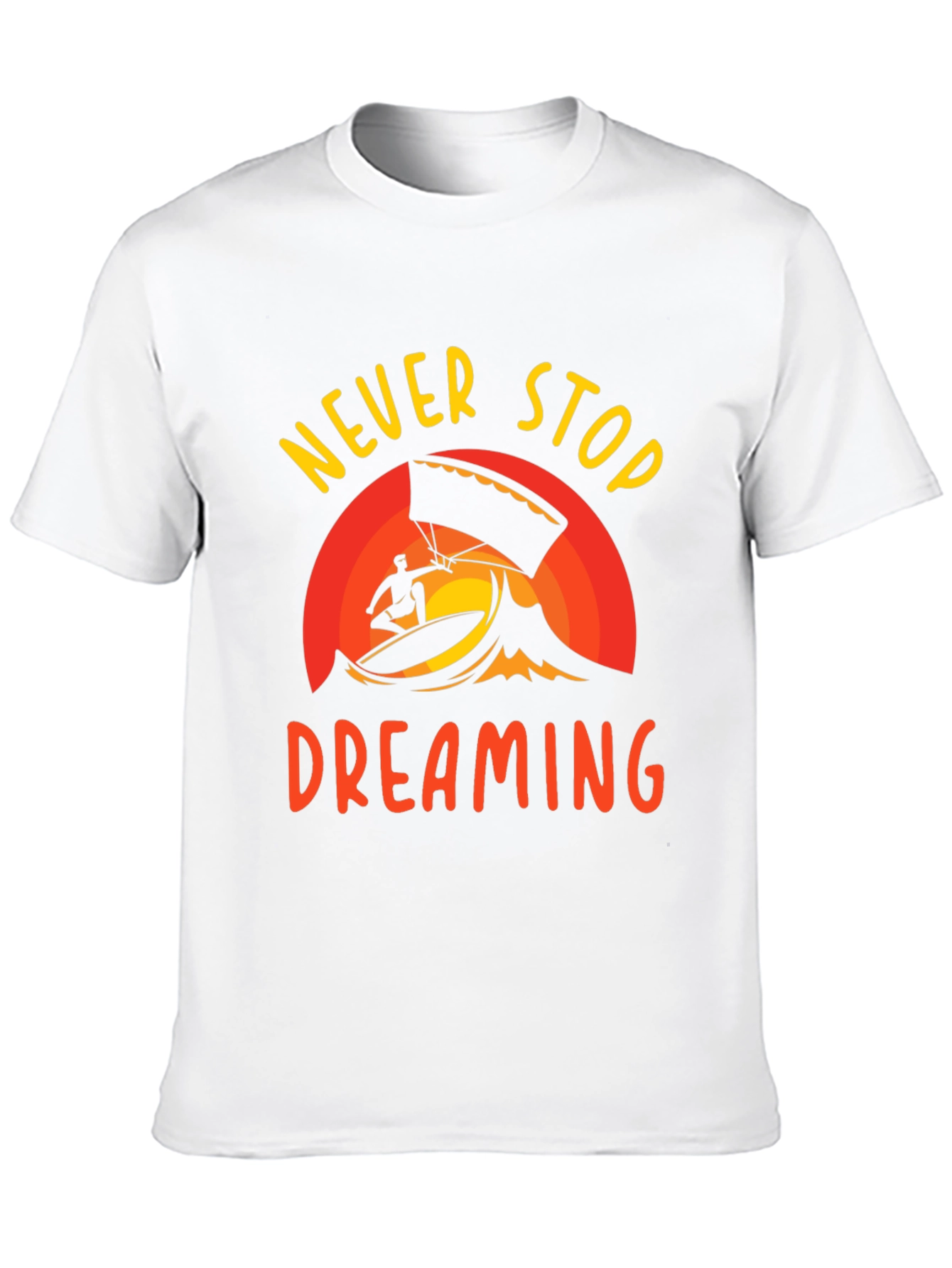 Never Stop Dreaming Black Graphic Tee