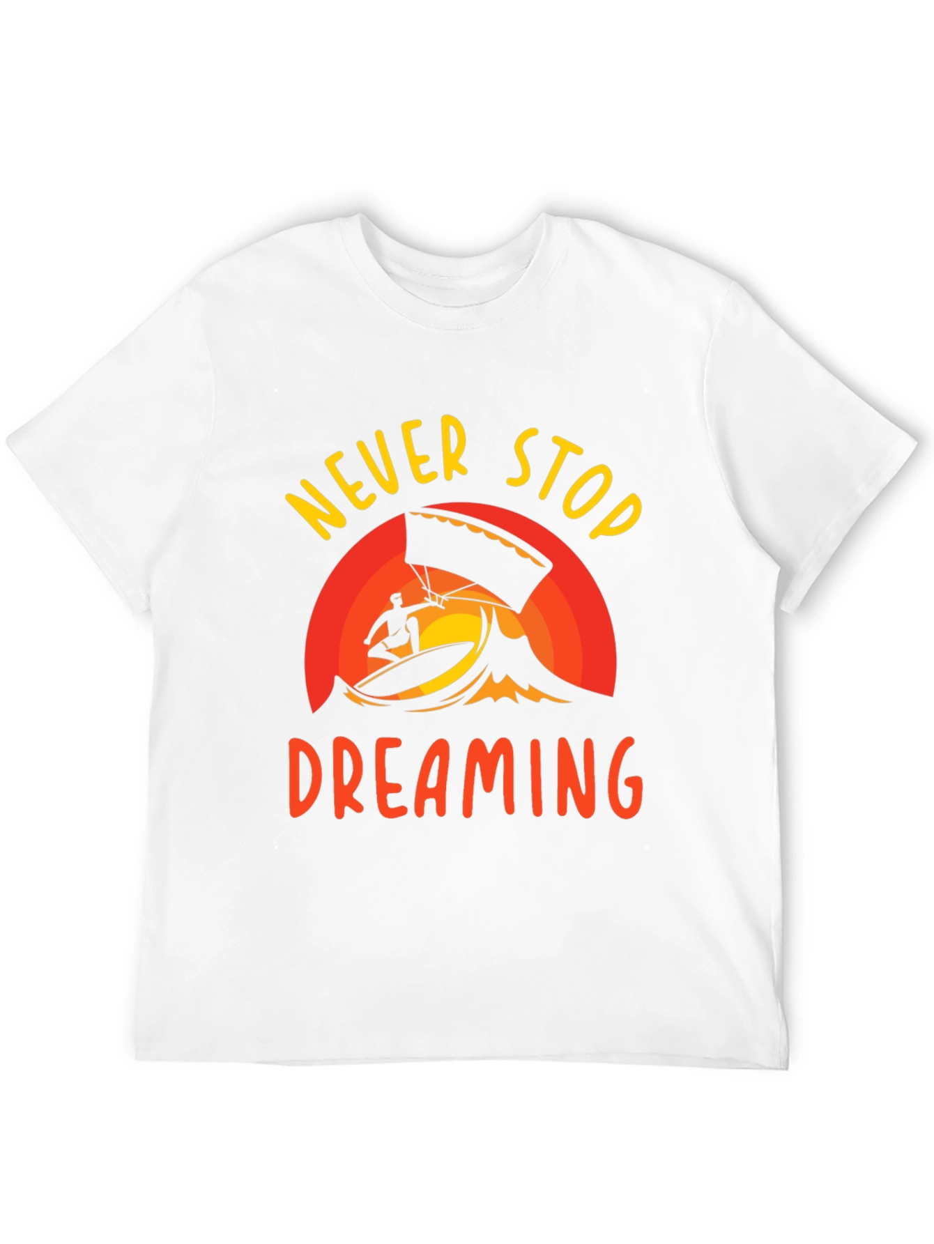 Never Stop Dreaming Black Graphic Tee