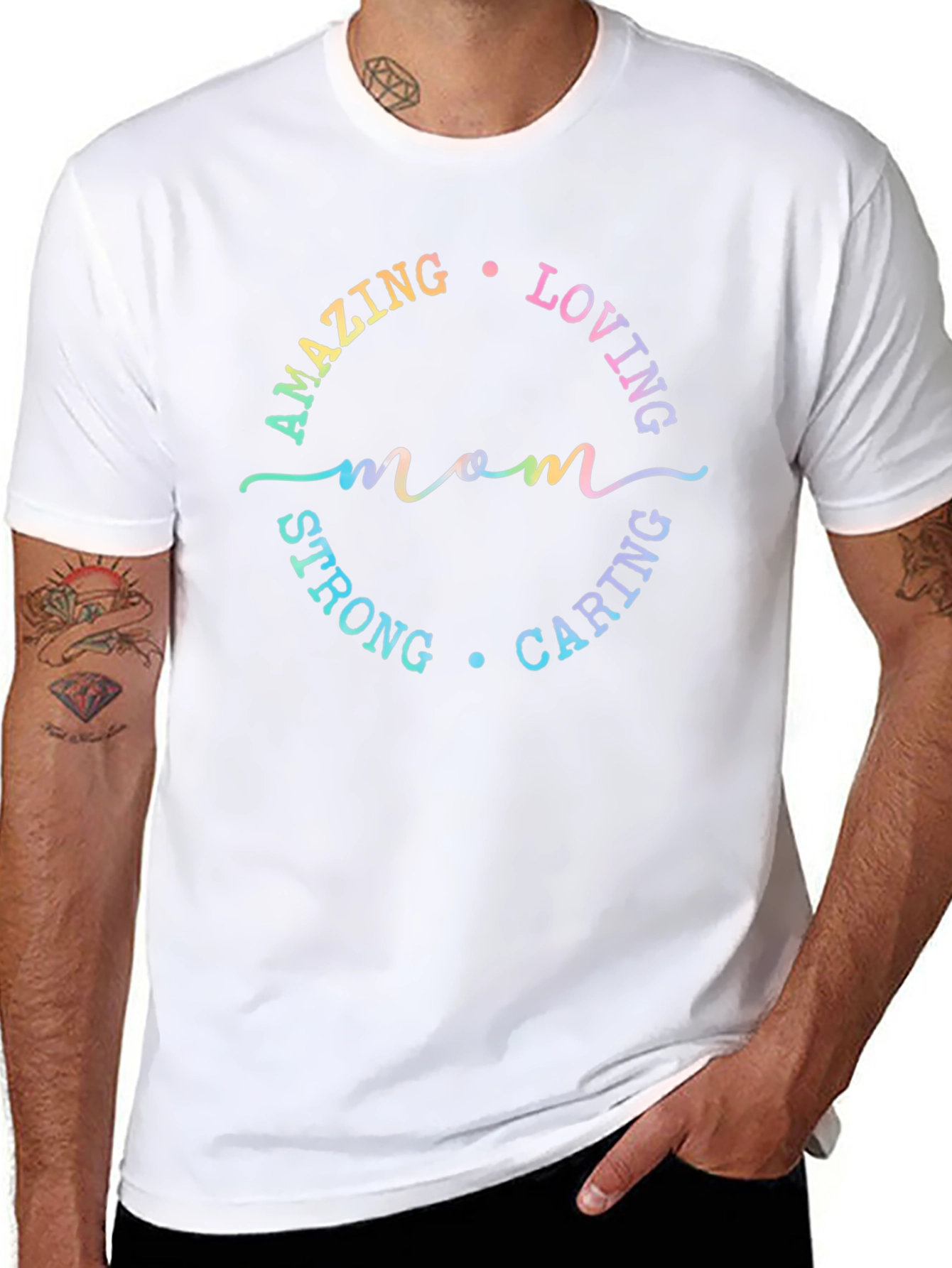 Amazing Mom Graphic T-Shirt - Black