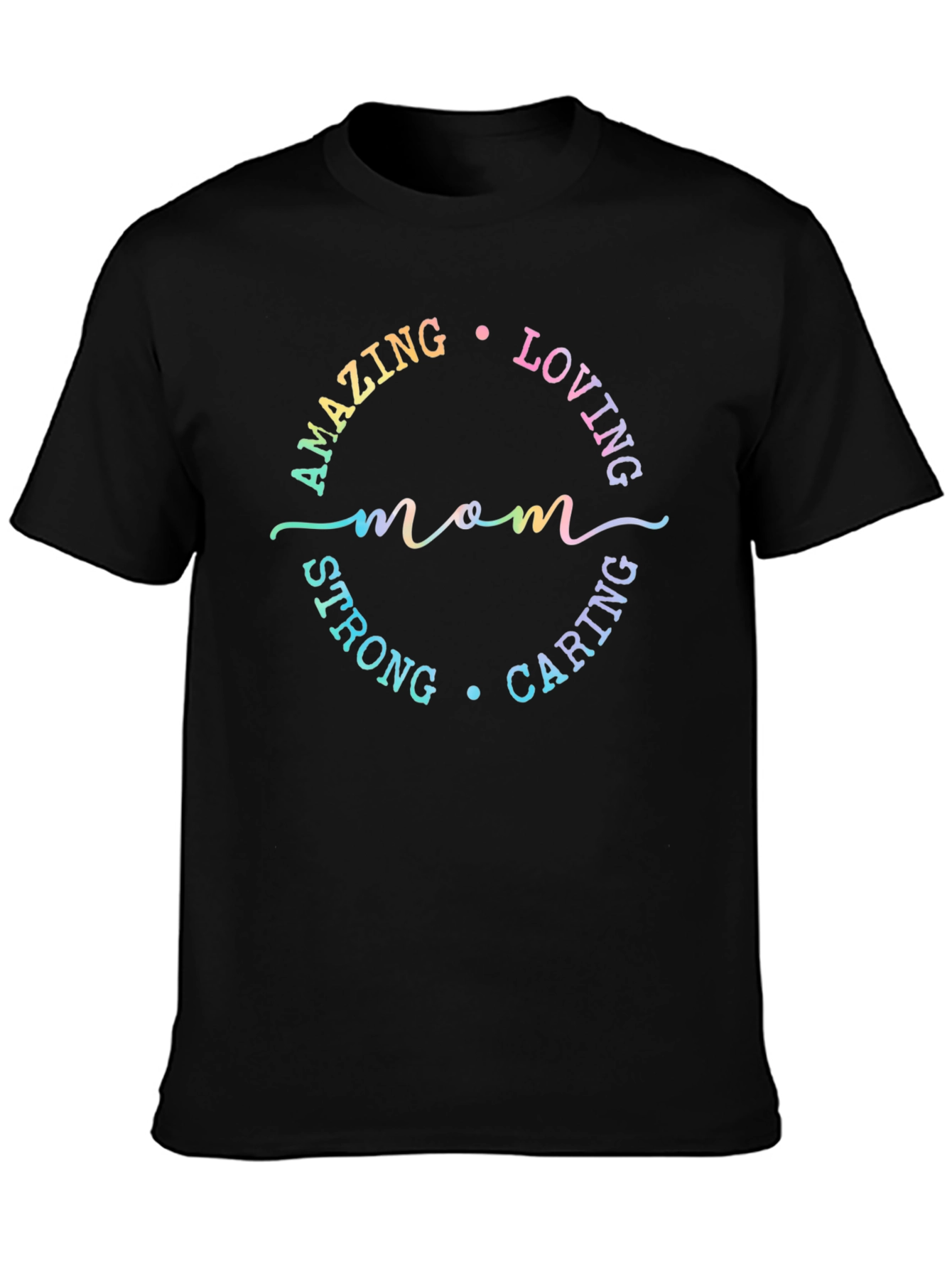 Amazing Mom Graphic T-Shirt - Black