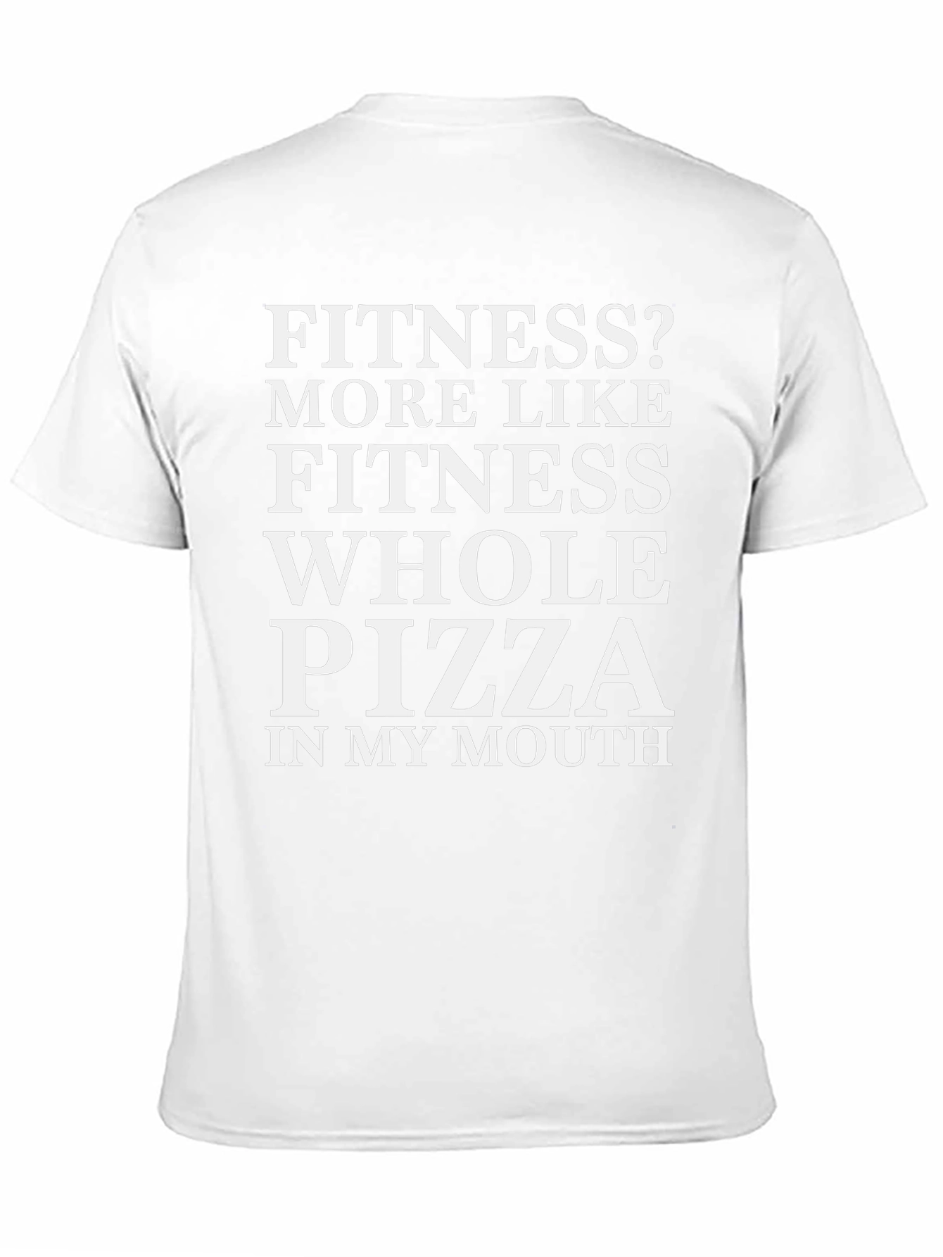 Fitness Whole Pizza Graphic Tee - Black