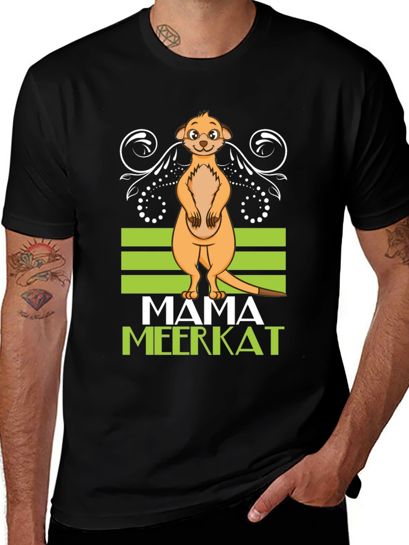 Mama Meerkat Graphic T-Shirt - Cute Animal Tee