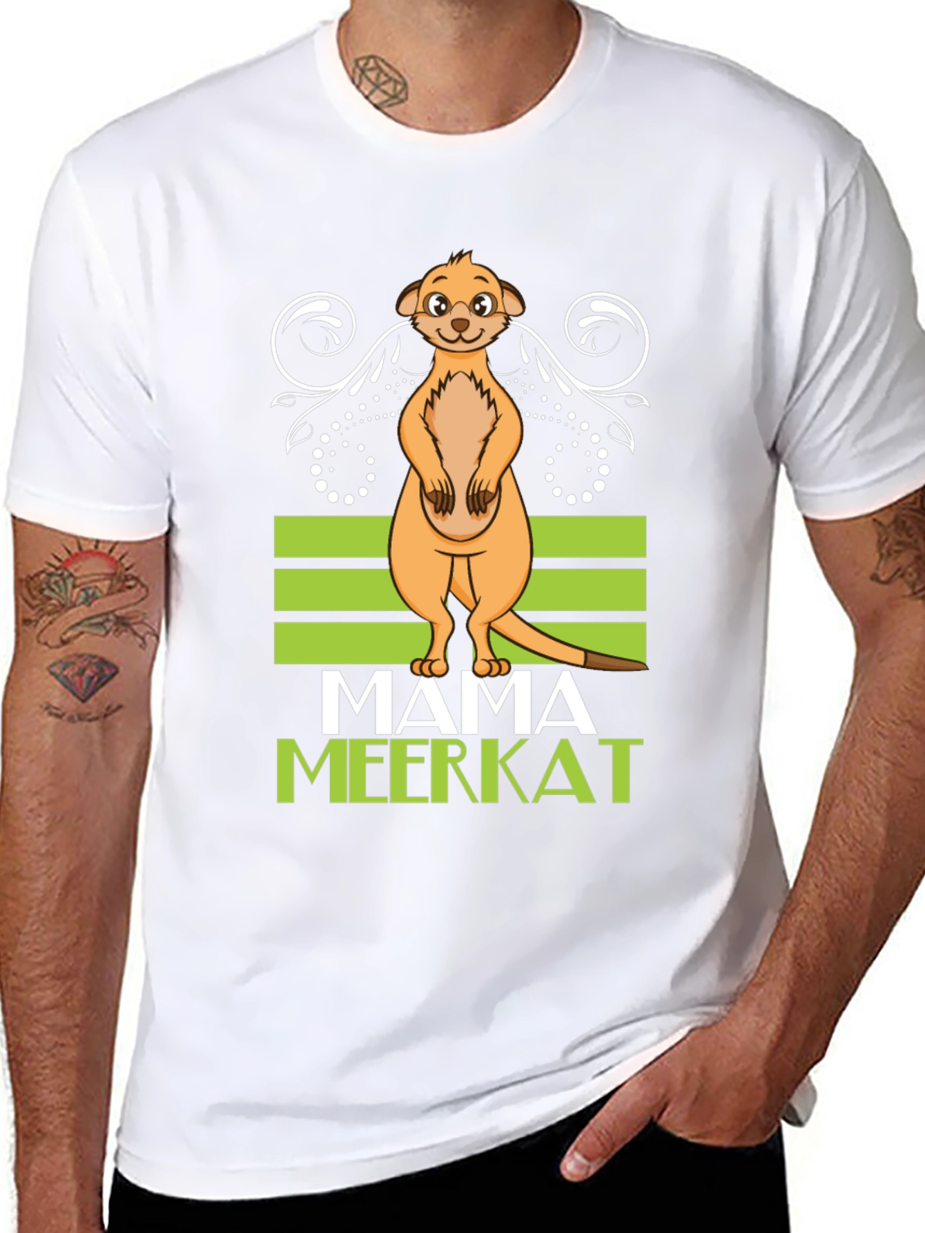 Mama Meerkat Graphic T-Shirt - Cute Animal Tee
