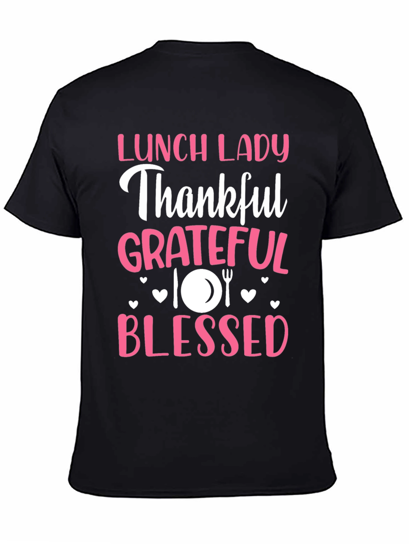 Lunch Lady Thankful Grateful Blessed T-Shirt