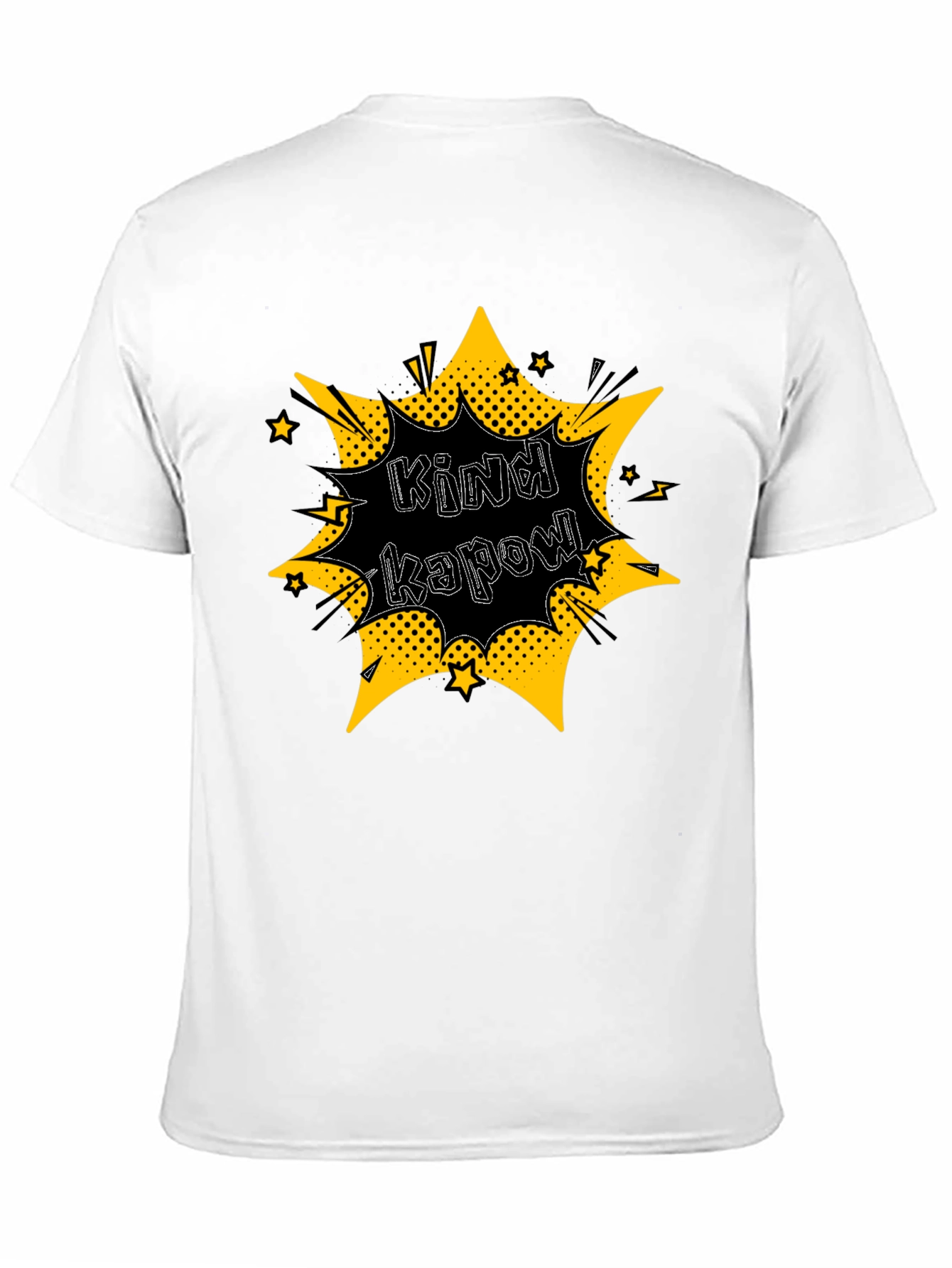 Kind Kapow! Graphic Print Black T-Shirt