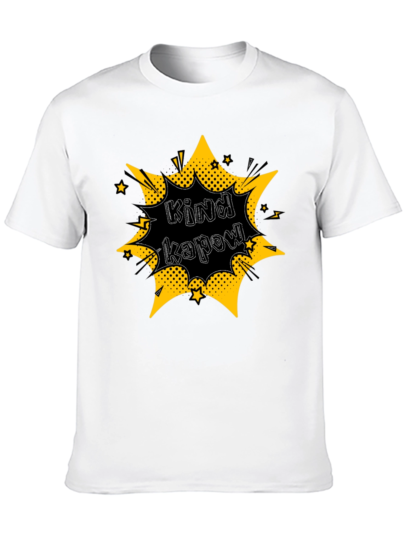Kind Kapow! Graphic Print Black T-Shirt