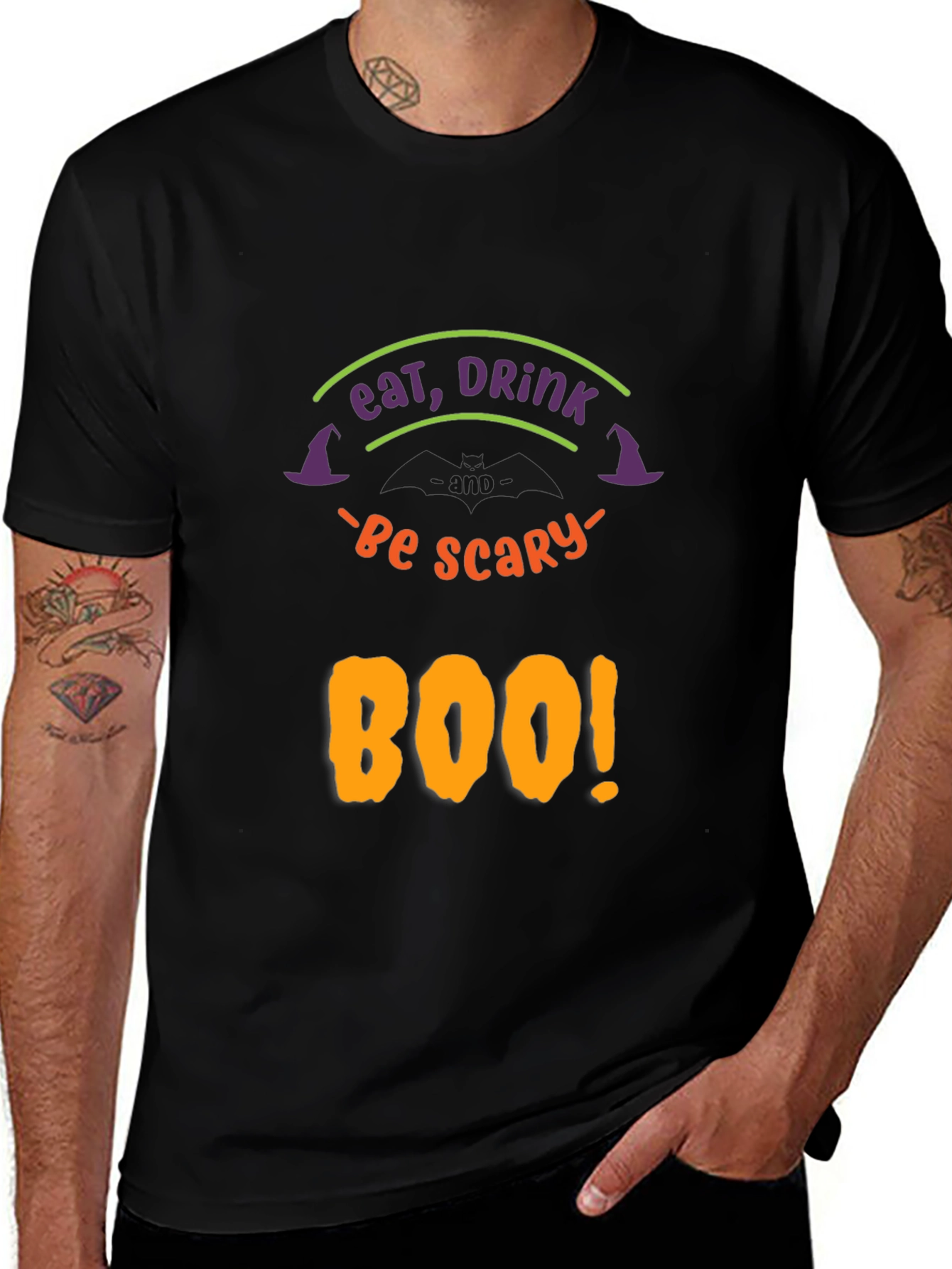 Eat Drink & Be Scary Boo! Halloween T-Shirt
