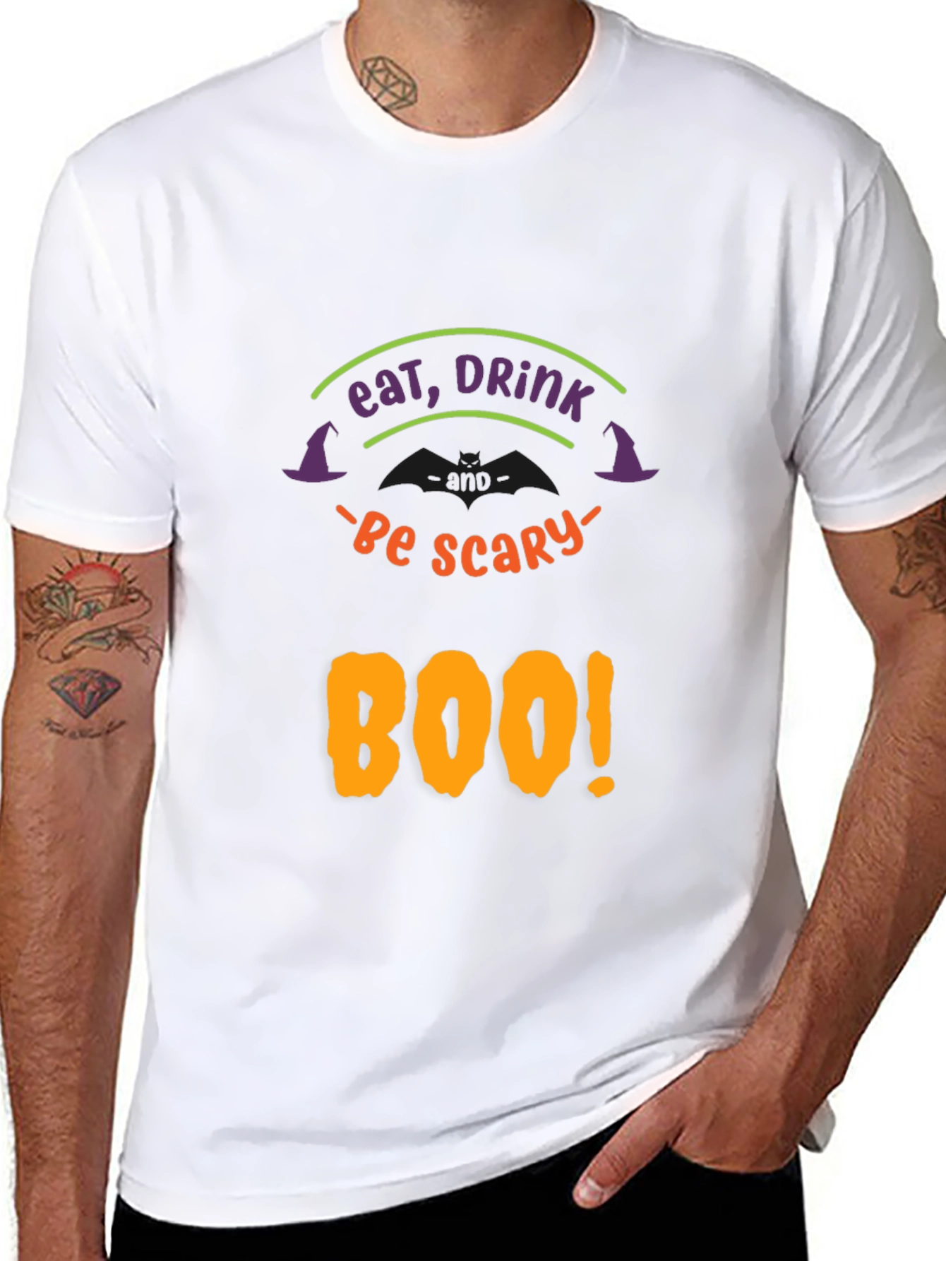 Eat Drink & Be Scary Boo! Halloween T-Shirt