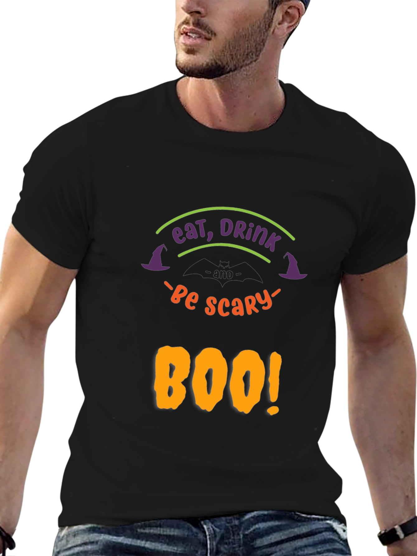 Eat Drink & Be Scary Boo! Halloween T-Shirt