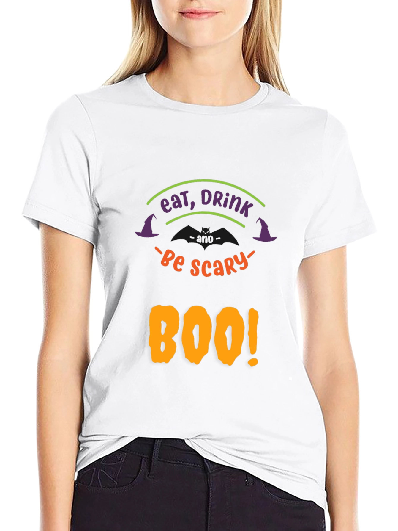 Eat Drink & Be Scary Boo! Halloween T-Shirt