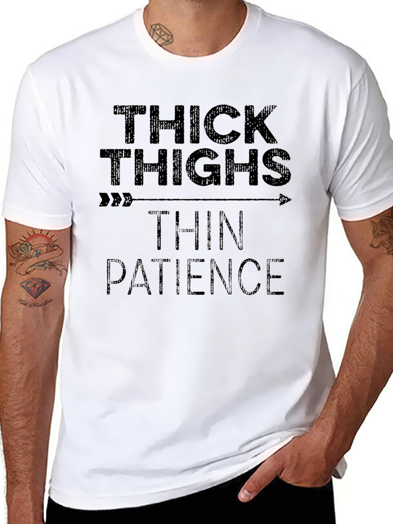 Thick Thighs Thin Patience Graphic Tee
