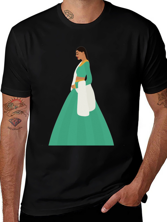 Elegant Woman Graphic Tee - Modern Style