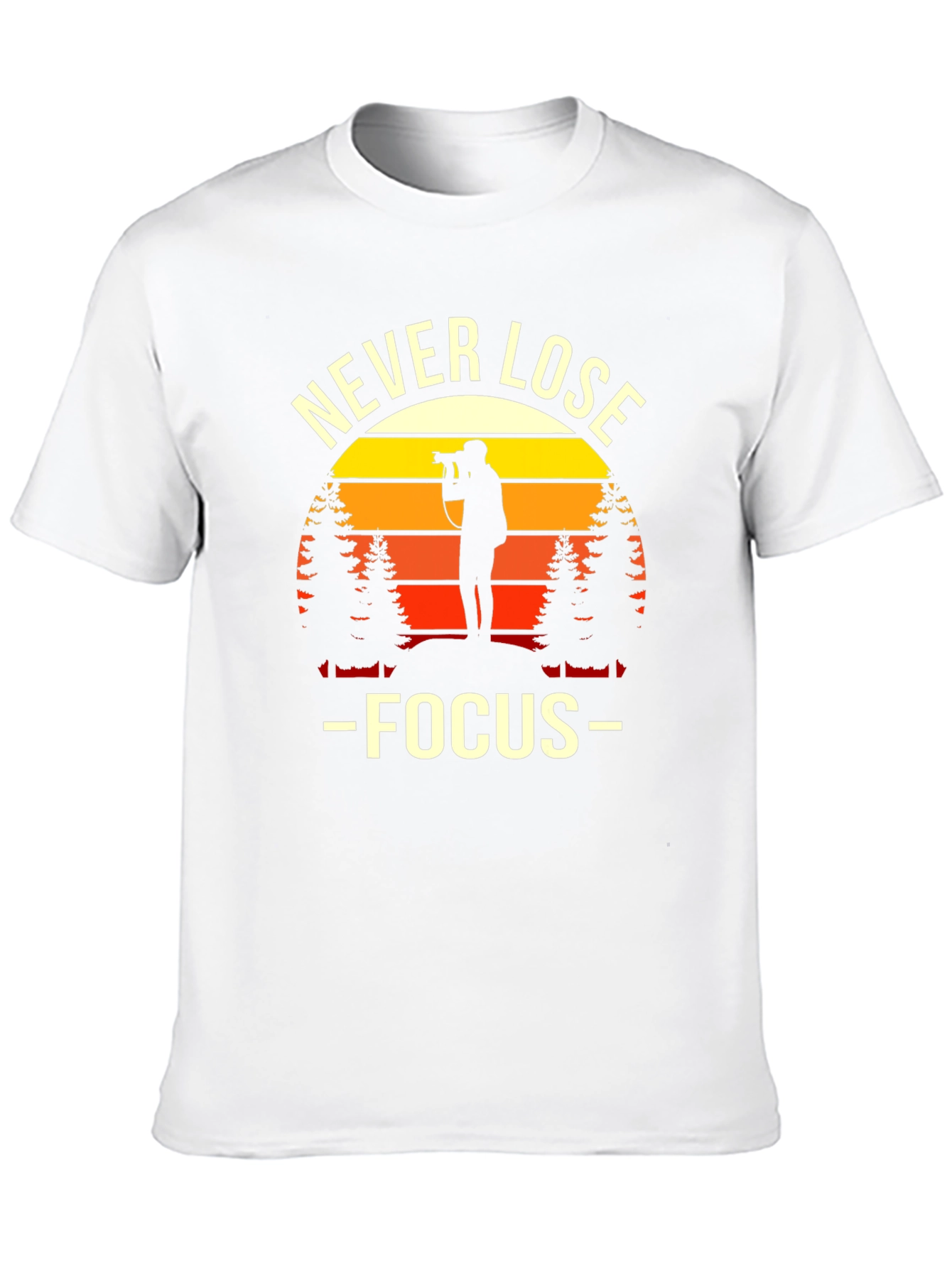 Never Lose Focus Photographer Sunset Graphic Tee
