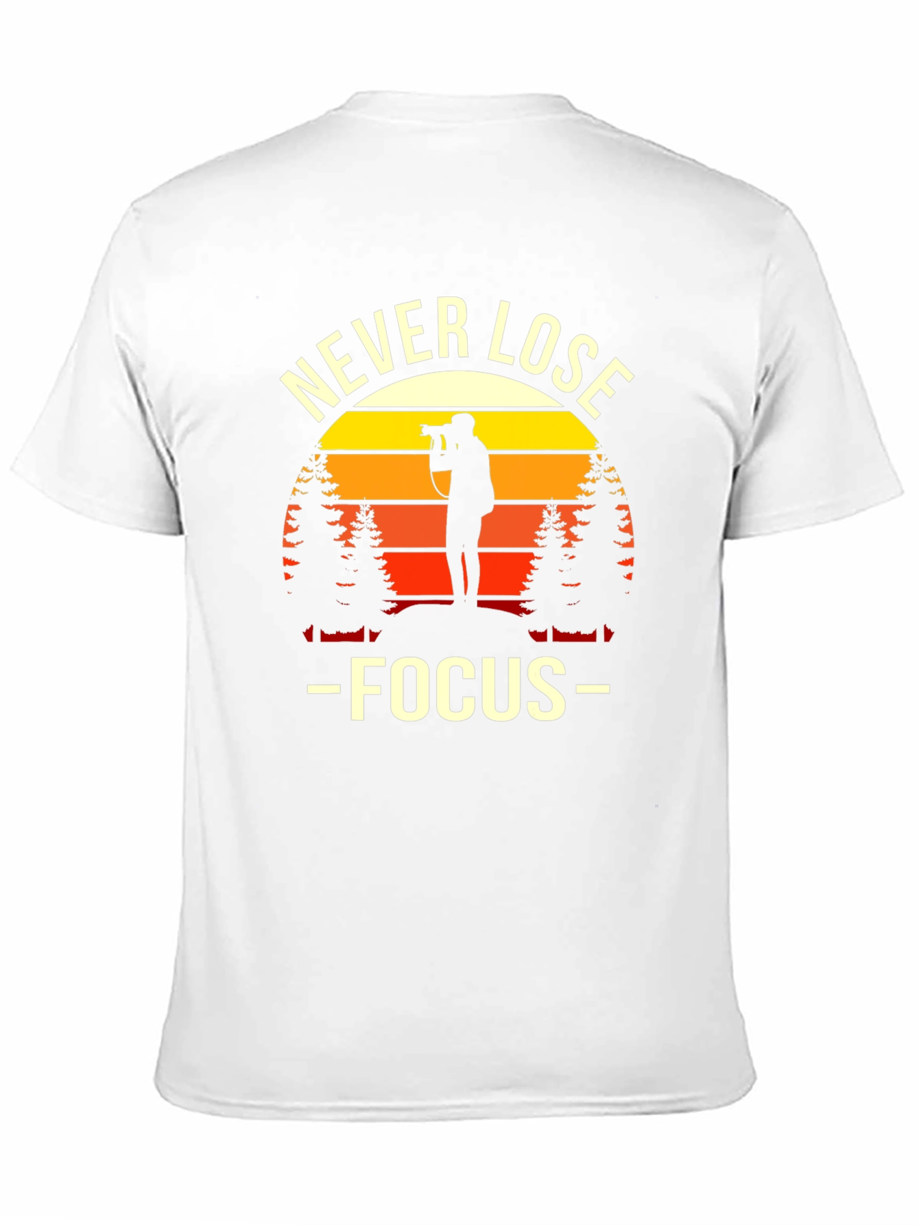 Never Lose Focus Photographer Sunset Graphic Tee