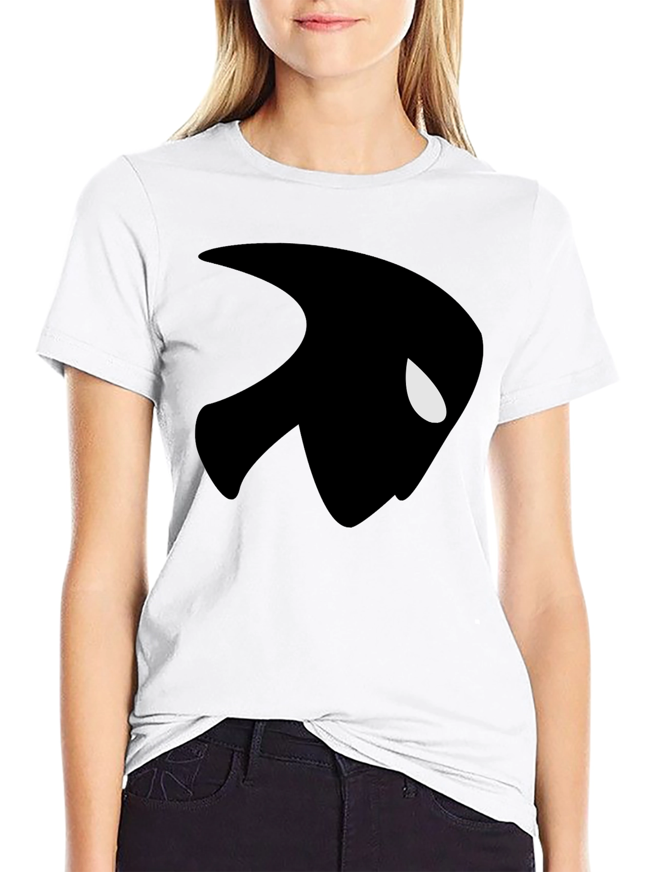 Mystery Man Graphic T-Shirt - Black