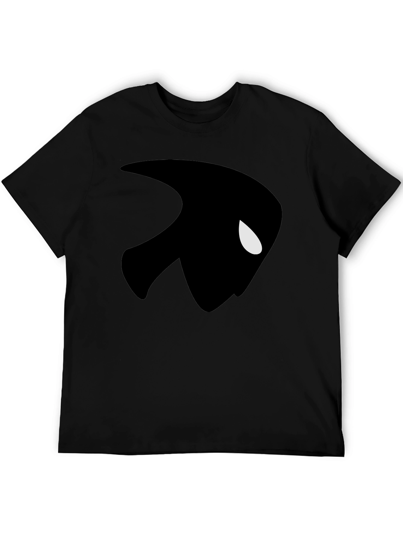 Mystery Man Graphic T-Shirt - Black