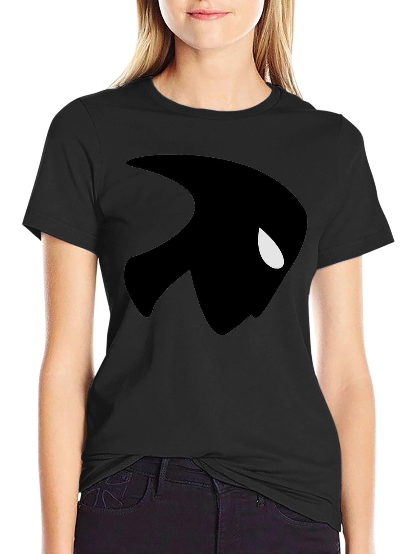 Mystery Man Graphic T-Shirt - Black