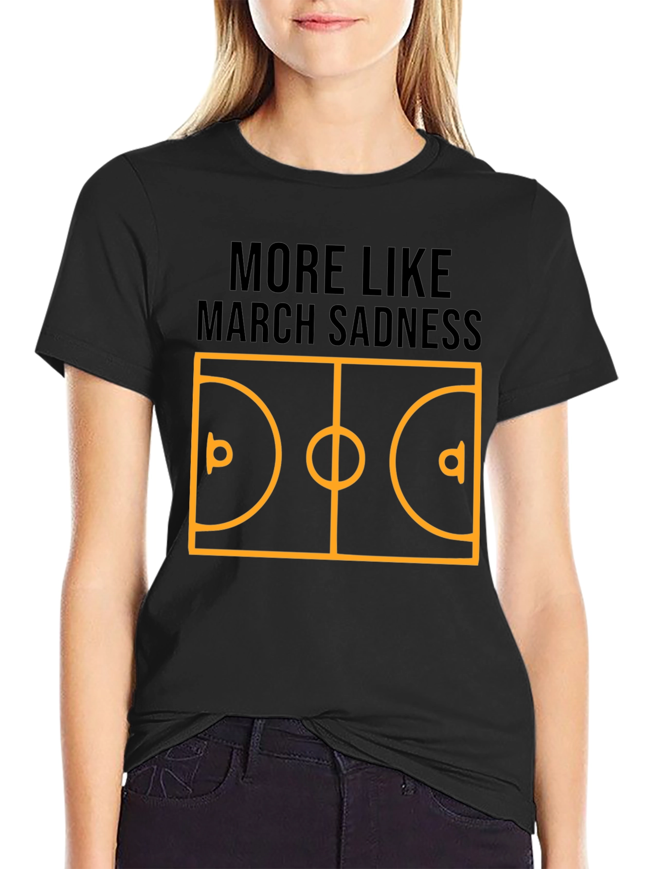 March Sadness Graphic Tee - Basketball Humor Shirt