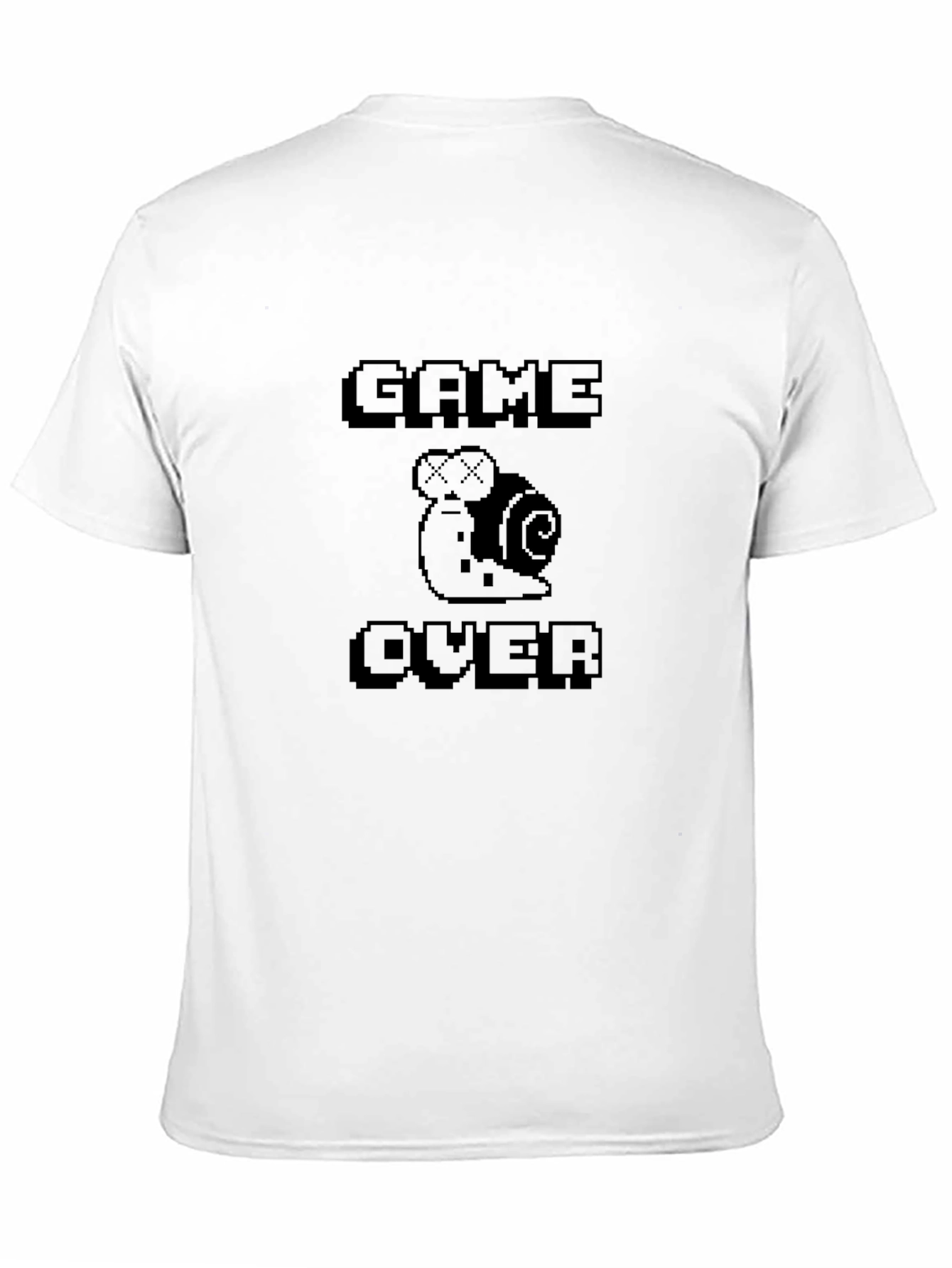 Game Over Snail Black T-Shirt