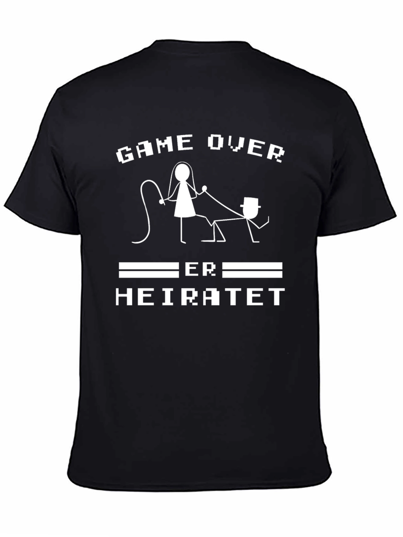 Game Over ER HEIRATET Funny Wedding T-Shirt