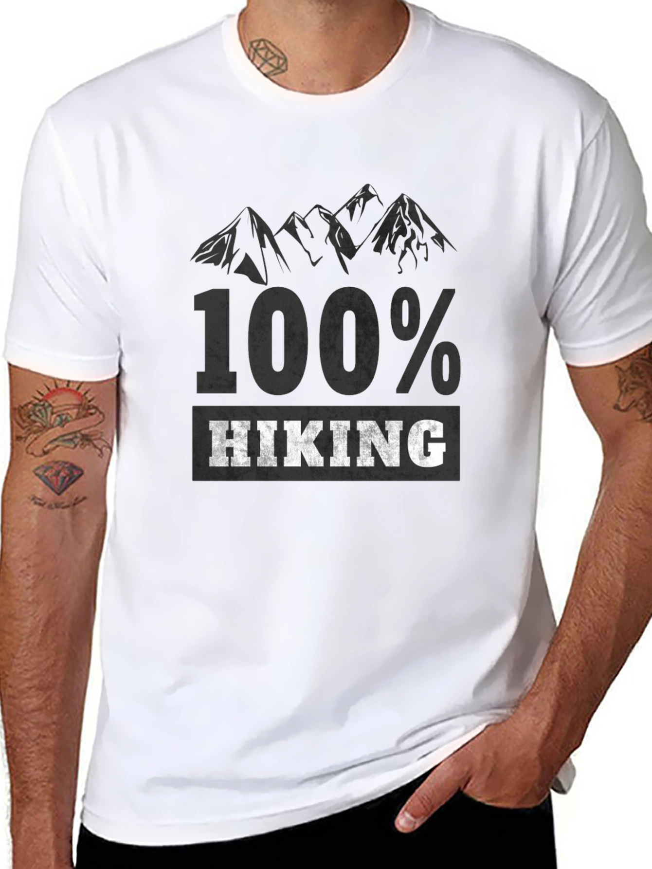 100% Hiking Graphic T-Shirt - Outdoor Adventure