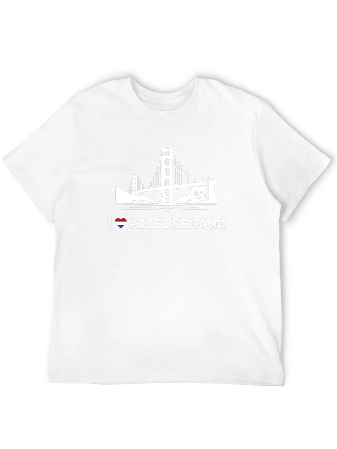 I Love Amsterdam Black Graphic Tee