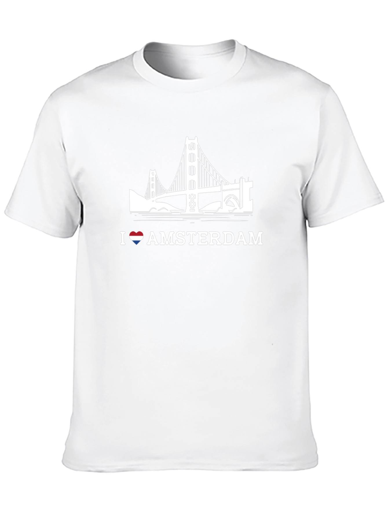 I Love Amsterdam Black Graphic Tee