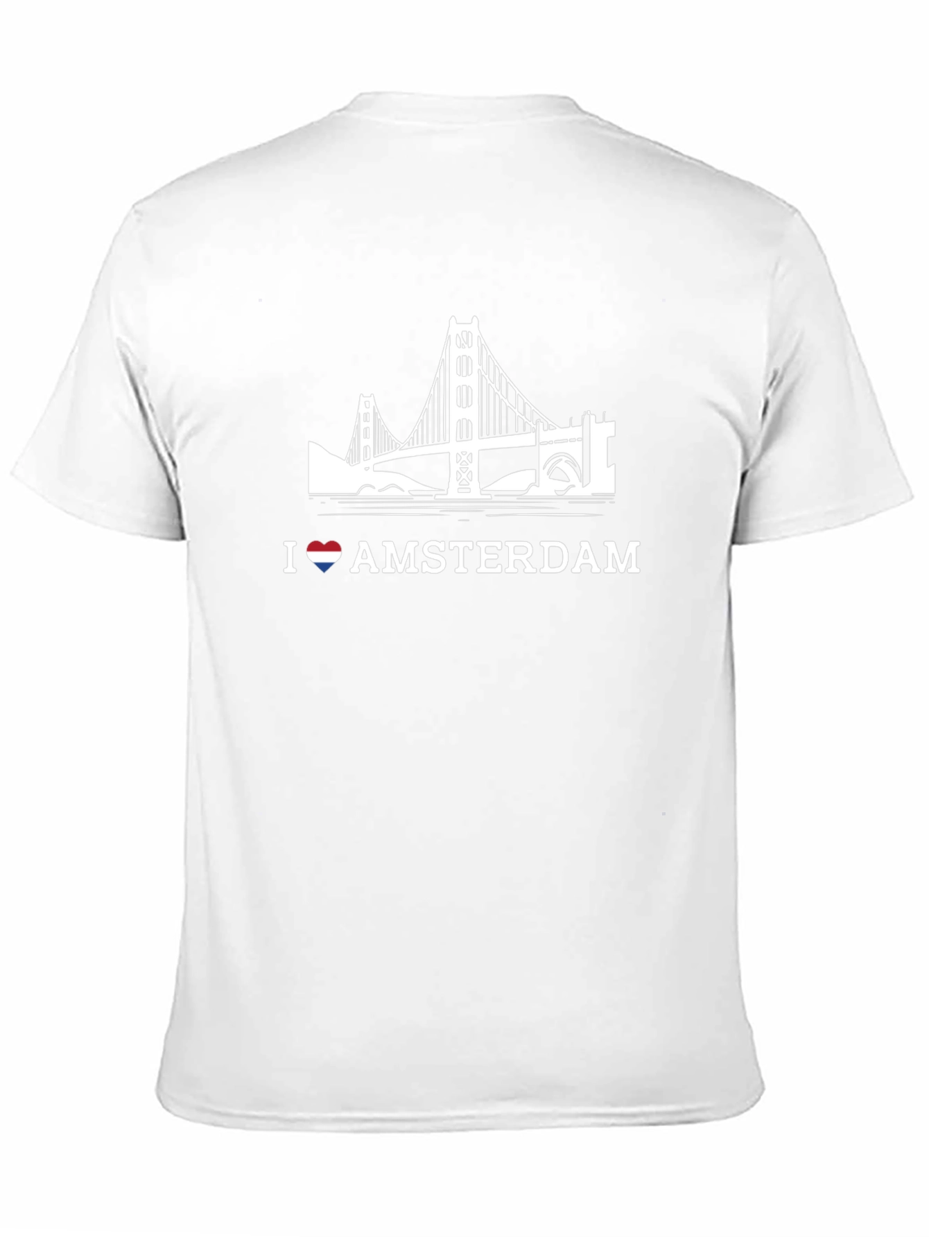 I Love Amsterdam Black Graphic Tee