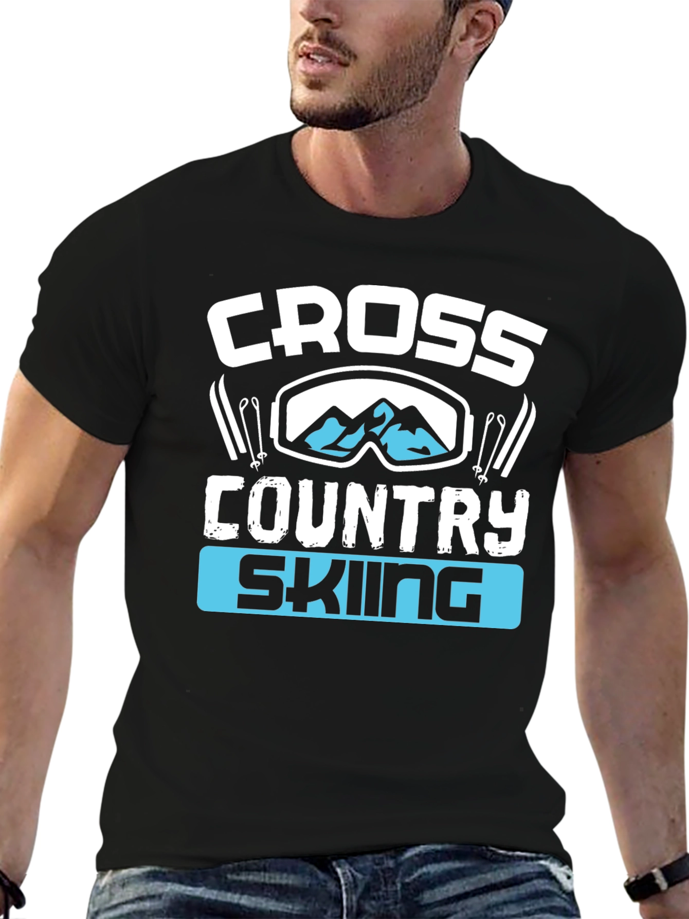 Cross Country Skiing Graphic T-Shirt