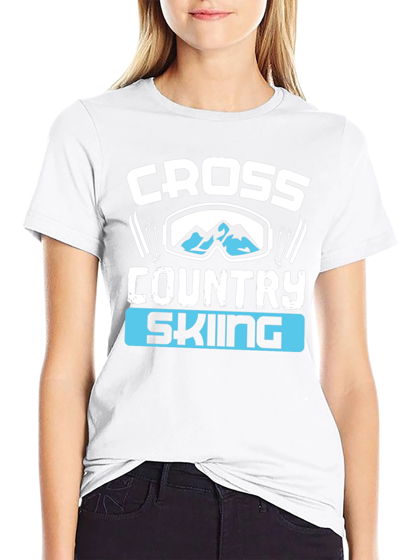 Cross Country Skiing Graphic T-Shirt