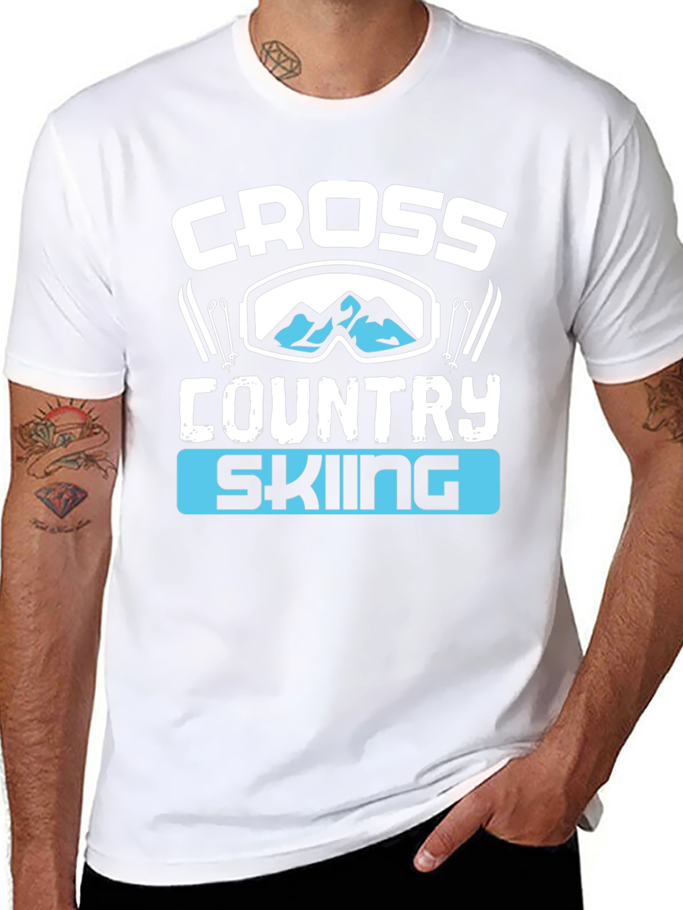 Cross Country Skiing Graphic T-Shirt