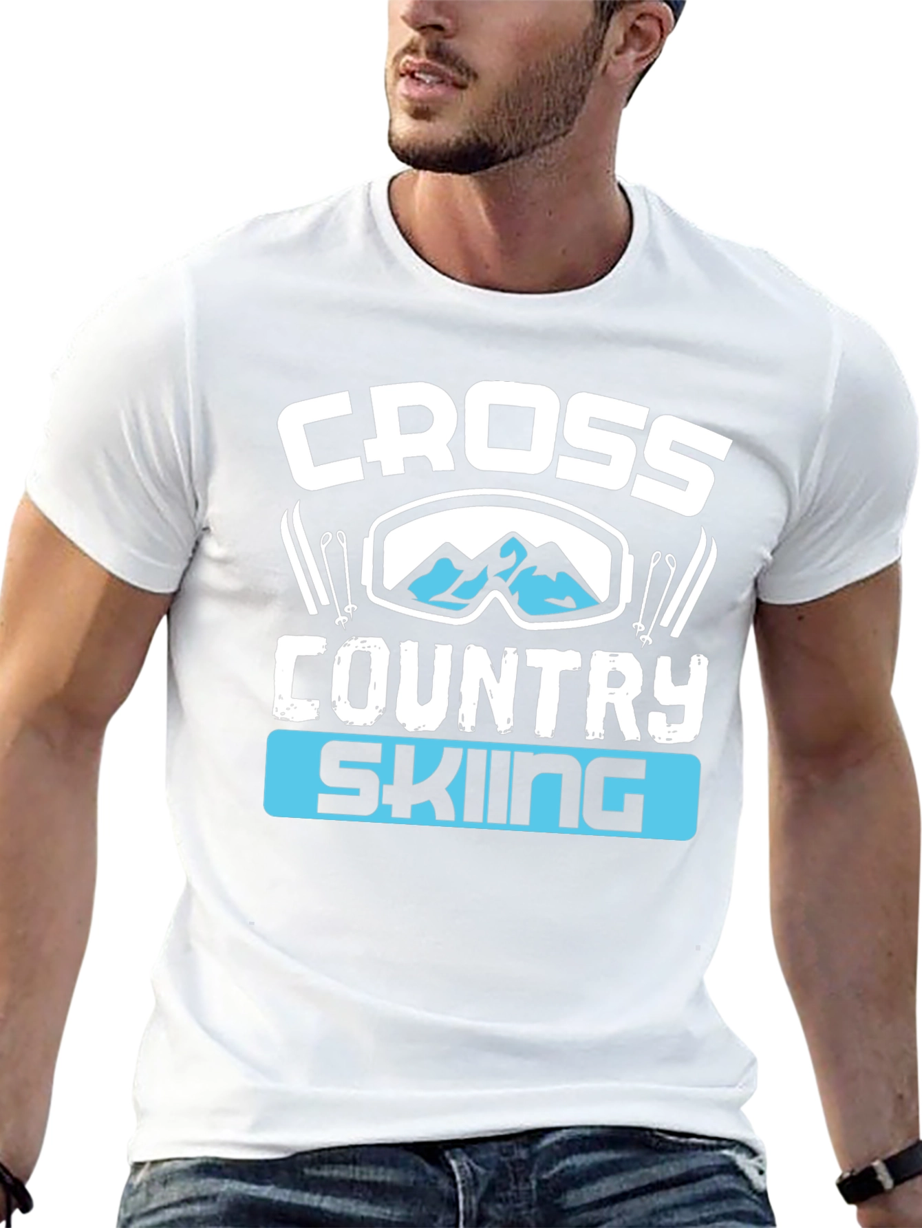Cross Country Skiing Graphic T-Shirt