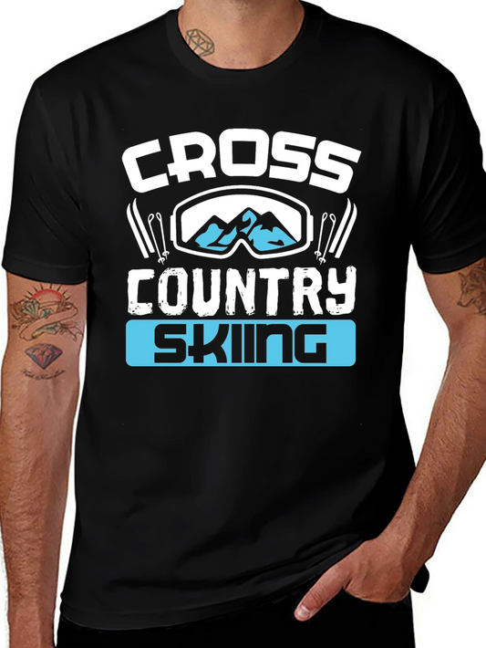 Cross Country Skiing Graphic T-Shirt