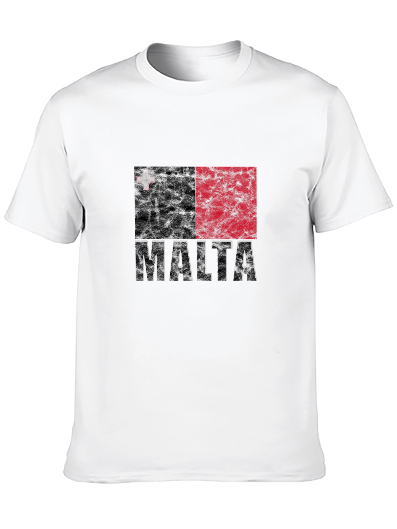 Malta Flag Grunge Graphic Tee