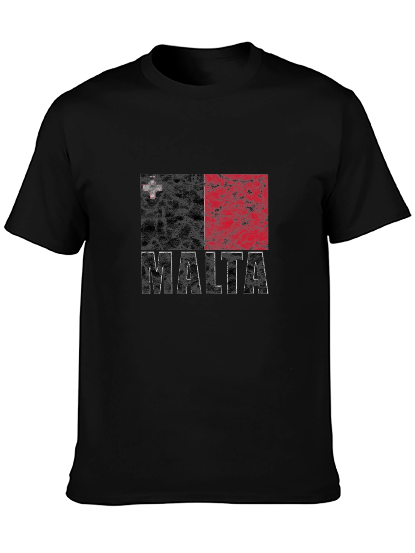 Malta Flag Grunge Graphic Tee