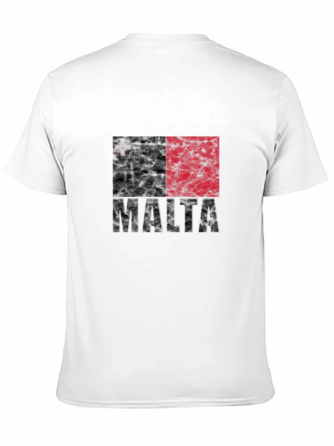 Malta Flag Grunge Graphic Tee