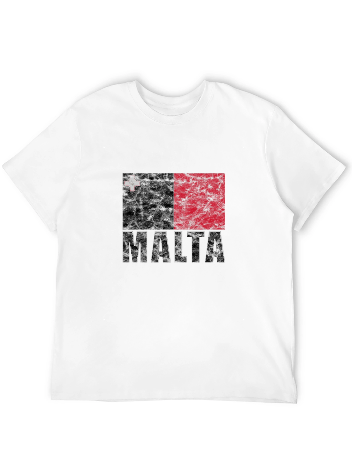 Malta Flag Grunge Graphic Tee