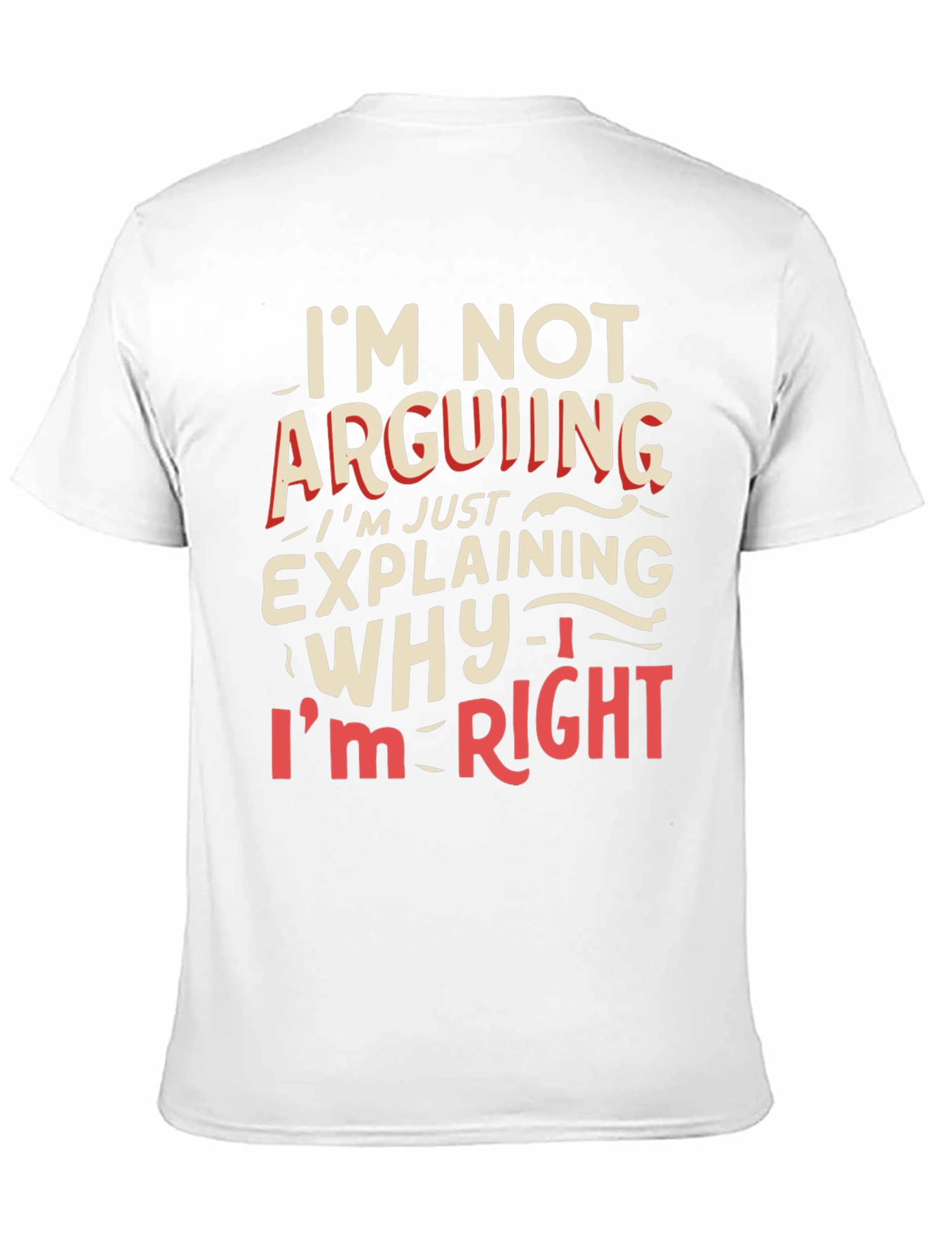 Funny Statement T-Shirt - Im Not Arguing Im Explaining