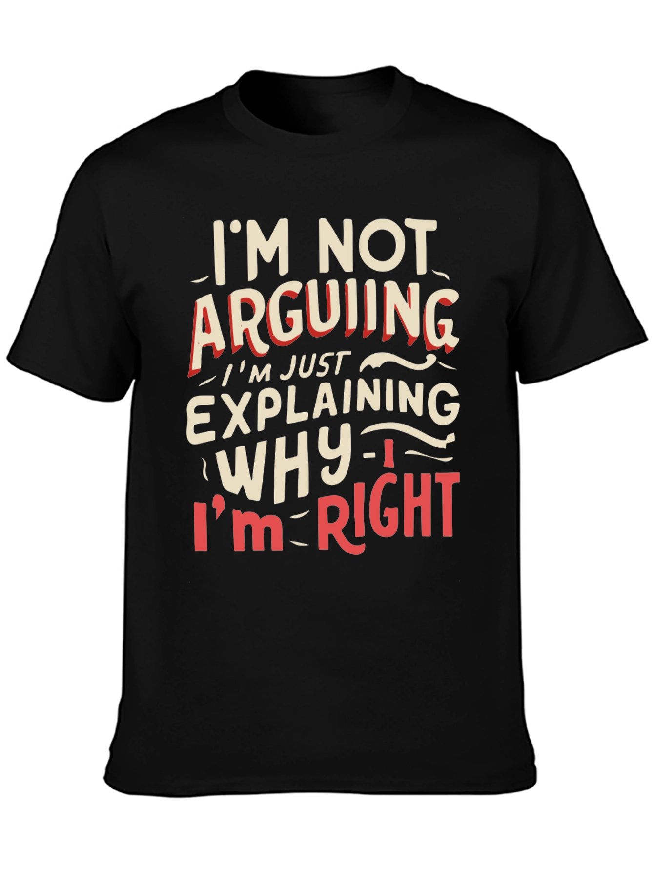Funny Statement T-Shirt - Im Not Arguing Im Explaining