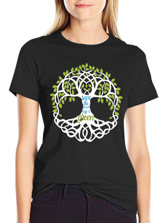 Save The Planet Tree Graphic Tee