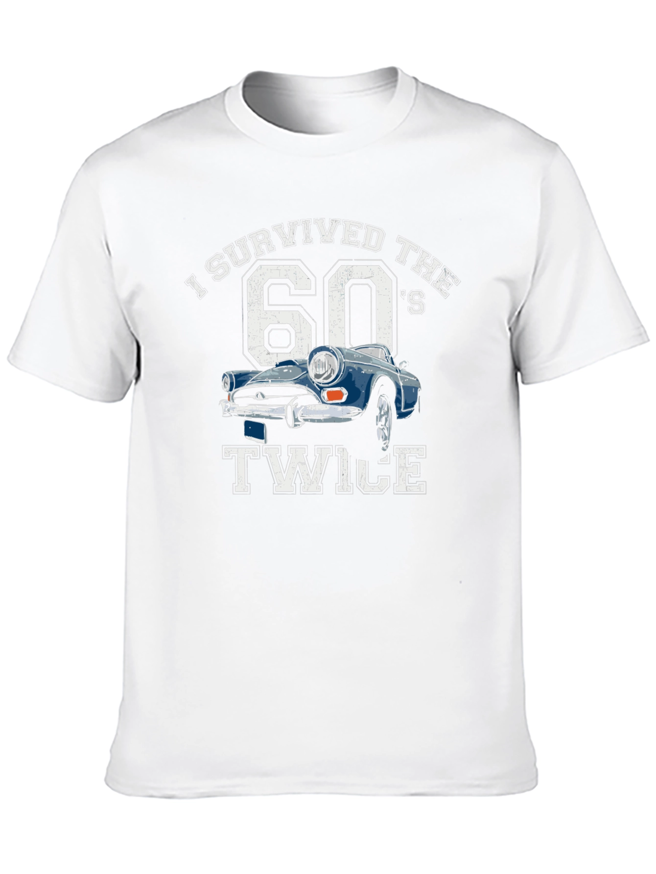 I Survived the 60s Twice T-Shirt Car Graphic Tee